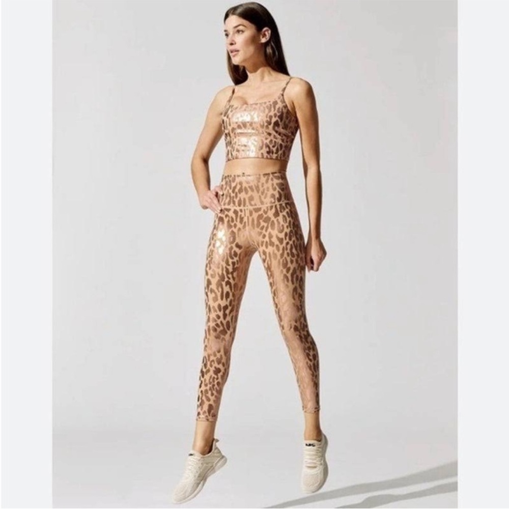 *NEW* Carbon38 Metallic Leopard High Waist Leggings